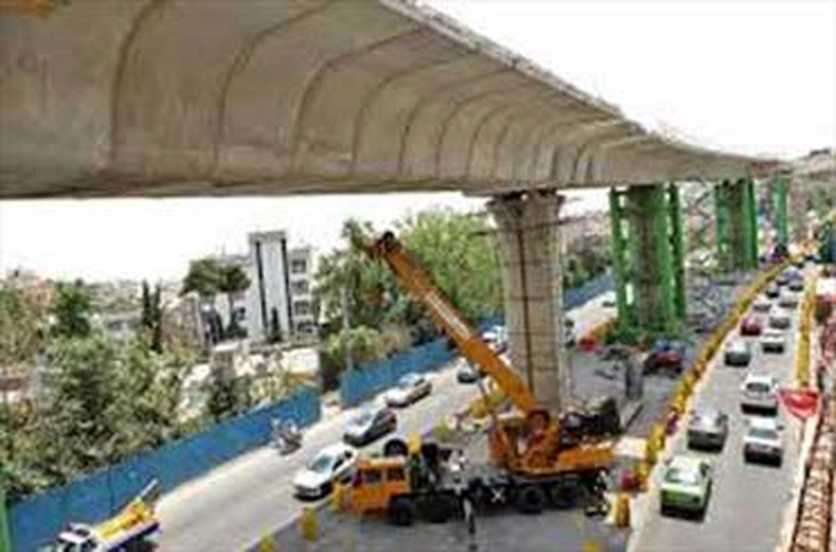 پیشرفت ۹۵ درصدی احداثبزرگراه طبقاتی صدر