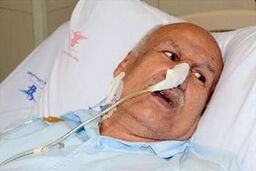عیادت اعضای تیم فوتبال نوجوانان ایران از غلامحسین مظلومی