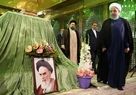 تجدید میثاق رییس جمهور و اعضای هیات دولت با آرمانهای امام خمینی(ره)
