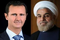 روحانی: ملت ایران همچنان در کنار ملت سوریه است / بشار اسد: حملات تاثیری بر روحیه مردم در مبارزه با تروریست ها ندارد