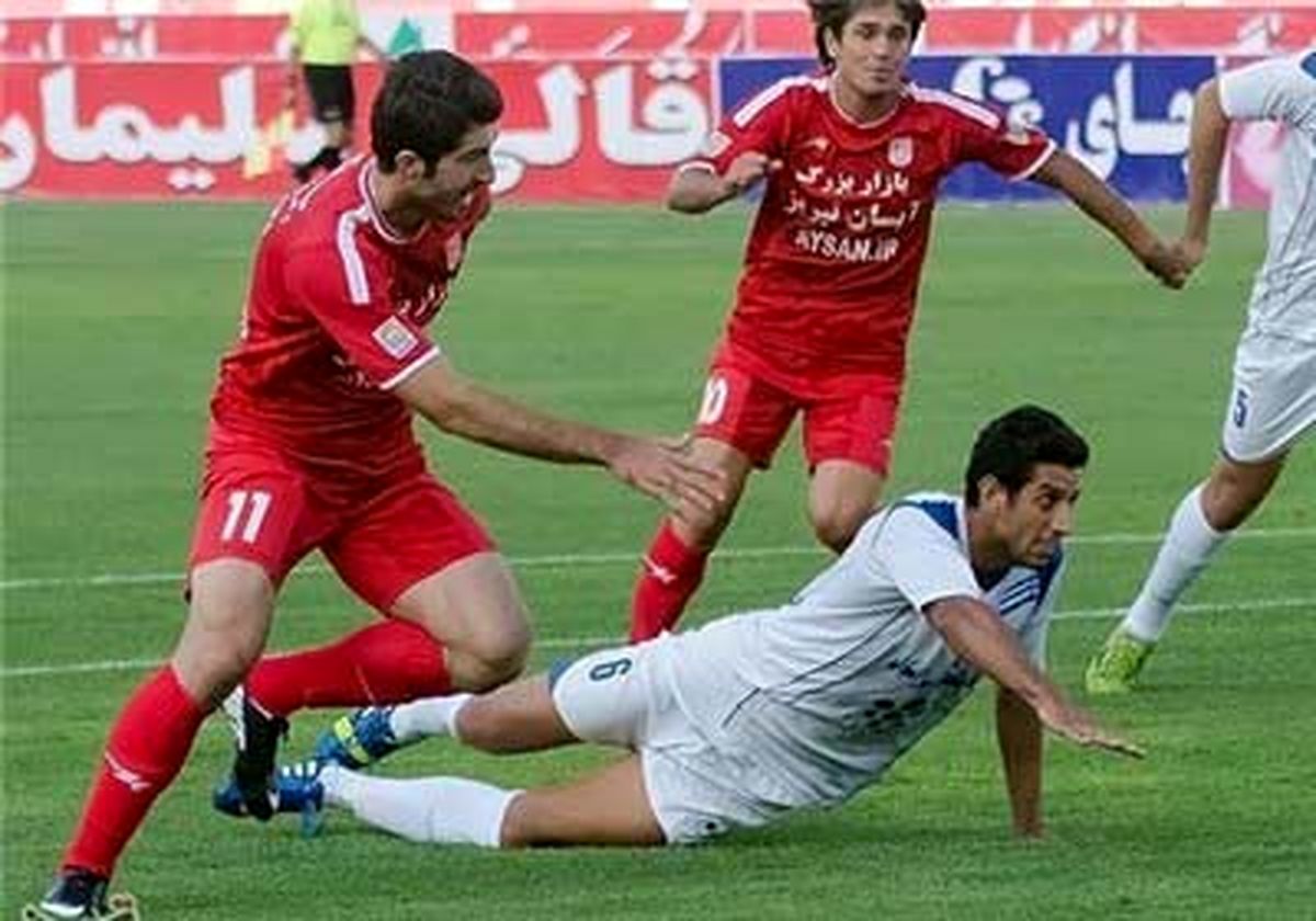 درگیری بازیکنان پرسپولیس و تراکتورسازی