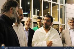 عکس / ضرغامی در لباس احرام