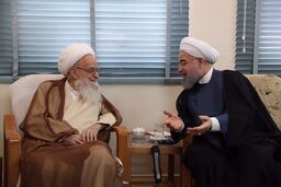 رییس جمهوری در دیدار با حضرت آیت الله العظمی صافی گلپایگانی: مشارکت گسترده مردم در انتخابات نمایش بزرگ قدرت و انسجام ملی نزد جهانیان بود / تمام تلاش ما رونق و شکوفایی در کشور و اشتغال بیش از پیش است