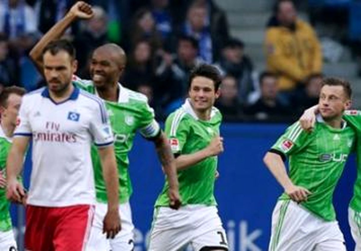 صعود ولفسبورگ به رده چهارم جدول با شکست هامبورگ