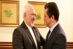 دیدار ظریف و مسرور بارزانی 