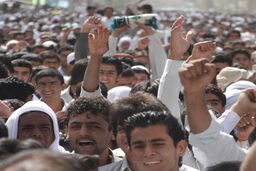 تهران: راهپیمایی داوطلبان اعزام به سوریه و جنگ با اسرائیل(+ عکس)