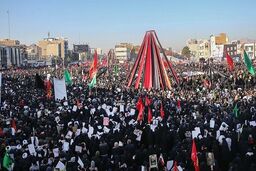 مراسم تشییع حاج قا‌سم سلیمانی در زادگاهش/ شهر به بویِ قاسم، قیامت شد