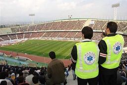 استقرار اورژانس برای پوشش بازی پرسپولیس - السد