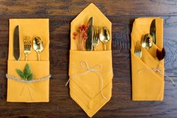 تزیین دستمال سفره برای قاشق و چنگال: ایده‌های شیک و کاربردی